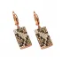 Turkish 925 Sterling Silver Leopard Earrings