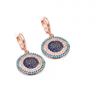 Made in Turkey 925 Silver Evil Eye Earrings