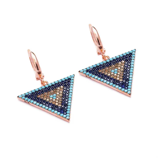 Turkish Evil Eye 925 Sterling Silver Earrings Wholesale Turkish Evil Eye 925 Sterling Silver Earrings Wholesale