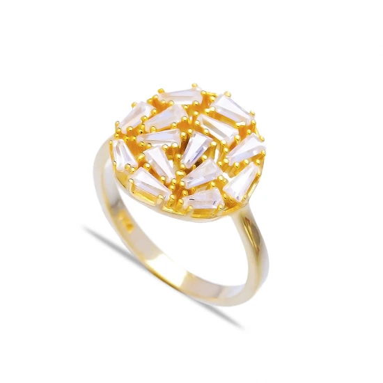 Turkish Baguette Ring in 925 Sterling Silver