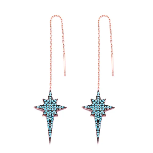 Micro Turquoise Sterling Silver Earrings Wholesale