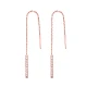 Turkish Handmade Ear Thread Chain 925 Silver Earrings