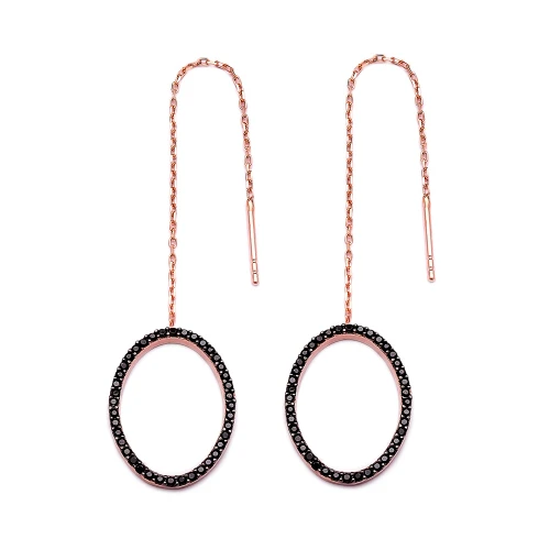 Made in Turkey Ear Thread Chain Silver Earrings Made in Turkey Ear Thread Chain Silver Earrings