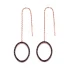 Made in Turkey Ear Thread Chain Silver Earrings