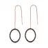 Made in Turkey Ear Thread Chain Silver Earrings
