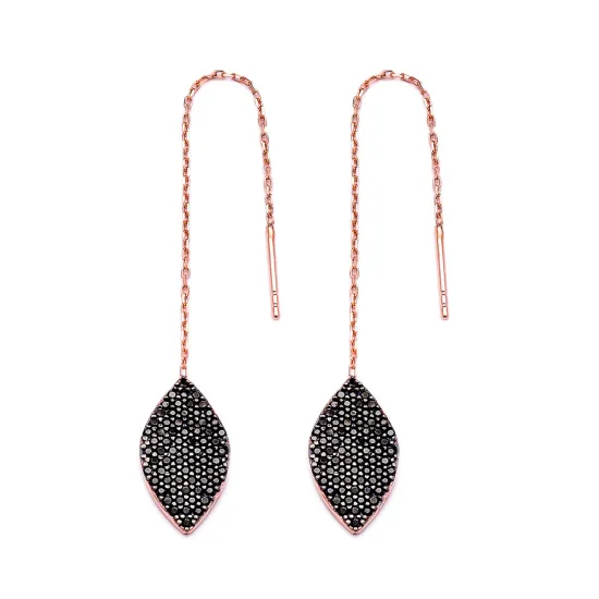 Turkish Ear Thread Chain Earrin Silver Earrings