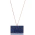Turkish Sapphire CZ Rectangle Sterling Silver Pendant