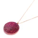 Made in Turkey Ruby 925K 925 Sterling Silver Pendant | 925 Sterling Silver Wholesale | Sade Silver Made in Turkey Ruby 925K 925 Sterling Silver Pendant - Sade 925 Silver Jewelry