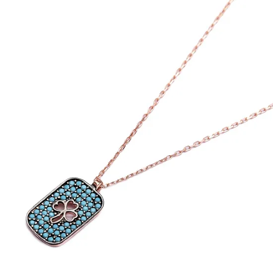 Turkish Nano Turquoiseclover Sterling Silver Pendant Turkish Nano Turquoiseclover Sterling Silver Pendant
