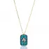 Turkish Nano Turquoiseclover Sterling Silver Pendant