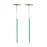Emerald Thin Pave Bar 925 Long Earrings