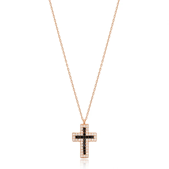 Turkish Cubic CZ Cross 925 Sterling Silver Pendant Turkish Cubic CZ Cross 925 Sterling Silver Pendant