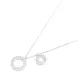 Wholesale 925 Silver Sterling Turkish Jewellery Fashion Two Round Pendant