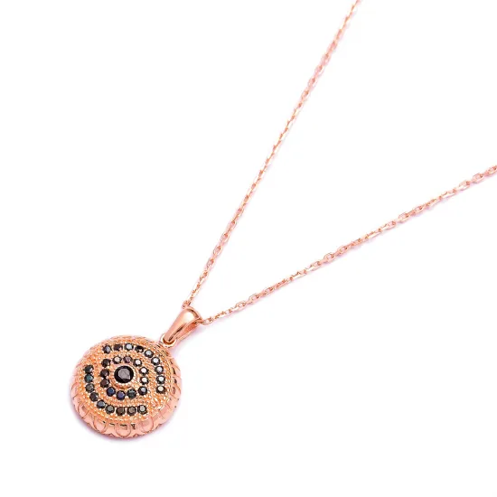 Turkish 925K Circle Simple 925 Sterling Silver Pendant