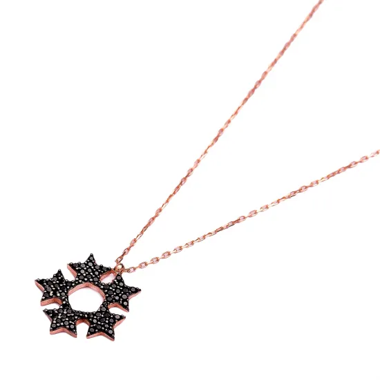 Made in Turkey Five Star Sterling Silver Pendant