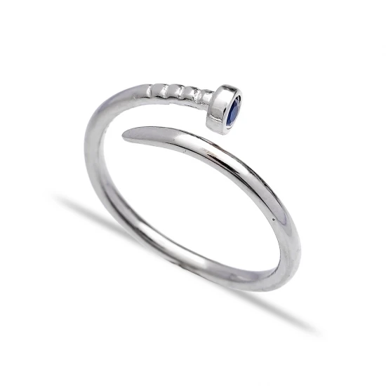 Turkish Adjustable Nail Sterling Silver Ring