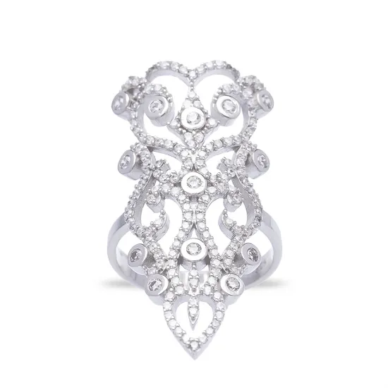 Turkish Wholesale 925K CZ Sterling Silver Ring