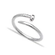 Adjustable Nail 925 Sterling Silver Ring Made in Turkey
