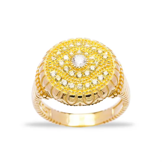Turkish Traditional CZ Ring in 925 Sterling Silver Turkish Traditional CZ Ring in 925 Sterling Silver