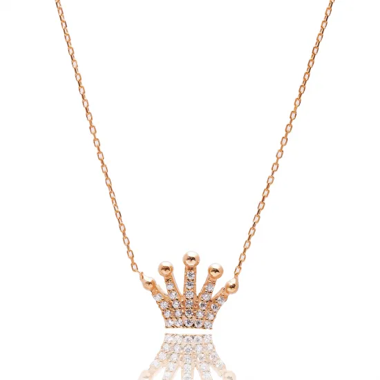 Turkish Wholesale Handcrafted Silver Crown Pendant
