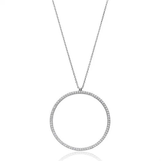 Turkish Hollow Round Sterling Silver Pendant