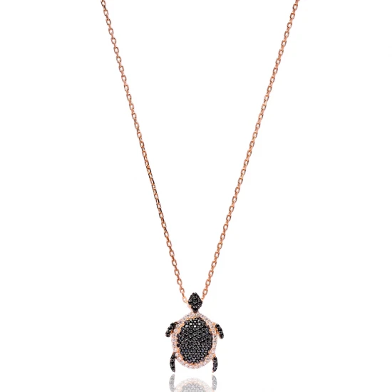 Turkish Minimalist Turtle 925 Sterling Silver Pendant