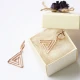 Turkish Origami Triange Minimalist 925 Silver Earrings Turkish Origami Triange Minimalist 925 Silver Earrings