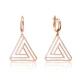 Turkish Origami Triange Minimalist 925 Silver Earrings Turkish Origami Triange Minimalist 925 Silver Earrings