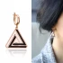 Turkish Origami Triange Enamel Sterling Silver Earrings