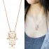 Turkish Origami Hamsa Minimalist 925 Silver Pendant