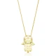 Turkish Origami Hamsa Minimalist Silver Pendant Turkish Origami Hamsa Minimalist Silver Pendant