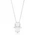 Turkish 925 Silver Origami Hamsa Minimalist Pendant