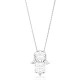 Turkish 925 Silver Origami Hamsa Minimalist Pendant Turkish 925 Silver Origami Hamsa Minimalist Pendant