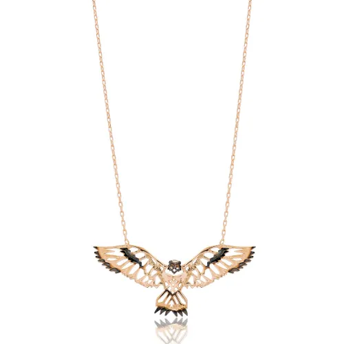 Turkish Origami Eagle Minimalist 925 Silver Pendant