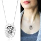 Turkish Origami Lion Minimalist Sterling Silver Pendant