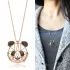 Turkish Origami Panda Minimalist 925 Silver Pendant