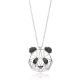 Turkish Origami Panda Minimalist Silver Pendant | 925 Sterling Silver Wholesale | Sade Silver Turkish Origami Panda Minimalist Silver Pendant - Sade 925 Silver Jewelry