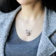 Turkish Origami Panda Minimalist Pendant in 925 Silver - Sade 925 Silver Jewelry