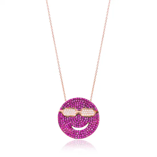 Turkish Glasses Smile Sterling Silver Pendant Turkish Glasses Smile Sterling Silver Pendant