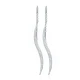 Turkish Clear CZ Long 925 Sterling Silver Earrings Turkish Clear CZ Long 925 Sterling Silver Earrings