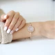 Tennis Round Baguette Adjustable 925 Silver Bracelet Tennis Round Baguette Adjustable 925 Silver Bracelet