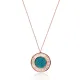 Baguette Stone Round Shape Pendant handmade in Turkish Wholesale 925 Sterling Silver