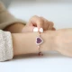 Turkish Silver Heart Tennis Adjustable Tennis Bracelet