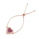 Turkish Silver Heart Tennis Adjustable Tennis Bracelet