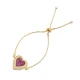 Turkish Silver Heart Tennis Adjustable Tennis Bracelet