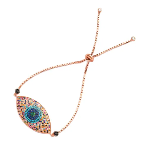 Turkish Evil Eye Tennis Bracelet in 925 Silver