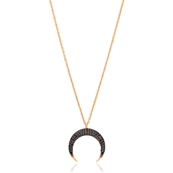 Turkish Minimalist Moon 925 Silver Pendant Turkish Minimalist Moon 925 Silver Pendant