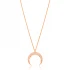Turkish Minimalist Moon 925 Sterling Silver Pendant