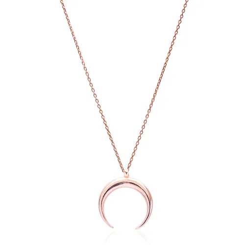 Minimalist Moon Design Pendant Turkish Wholesale Silver Jewelry Pendant