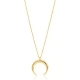 Turkish 925 Sterling Silver Minimalist Moon Pendant